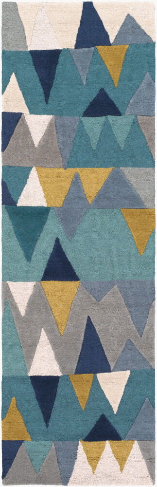 Kennedy Handmade Rug, by Surya, 8' length x 2'6" width