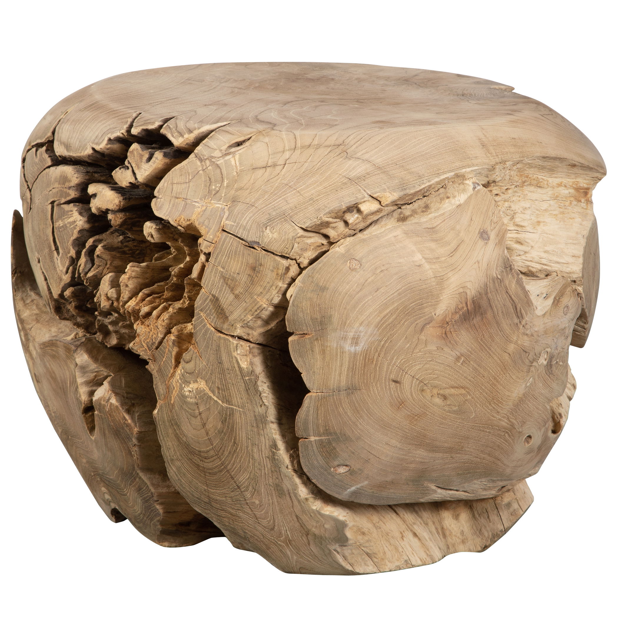 Sola Handcrafted Teak Side Table, Furniture by Uttermost, 24.5" width x 17.5" height x 24.5" depth View 5