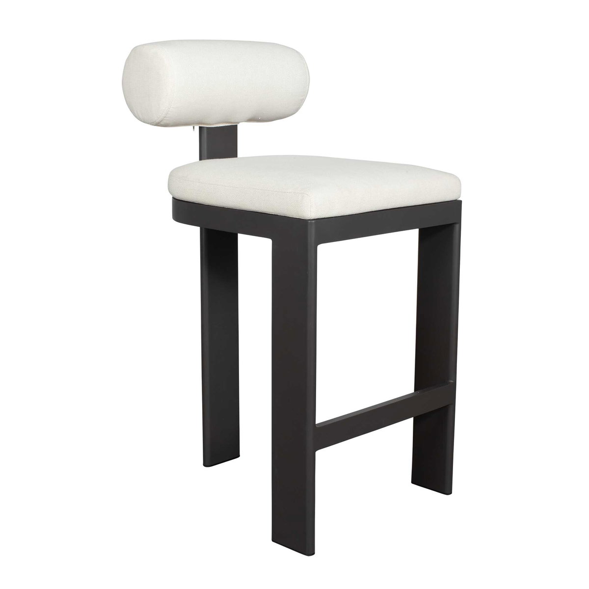 Bolster Back Outdoor Bar Stool, Outdoor Stool by Uttermost, 1'8" width x 3'6.5" height x 1'10.25" depth View 3