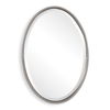 Sherise Brushed Nickel Oval Mirror thumbnail 0