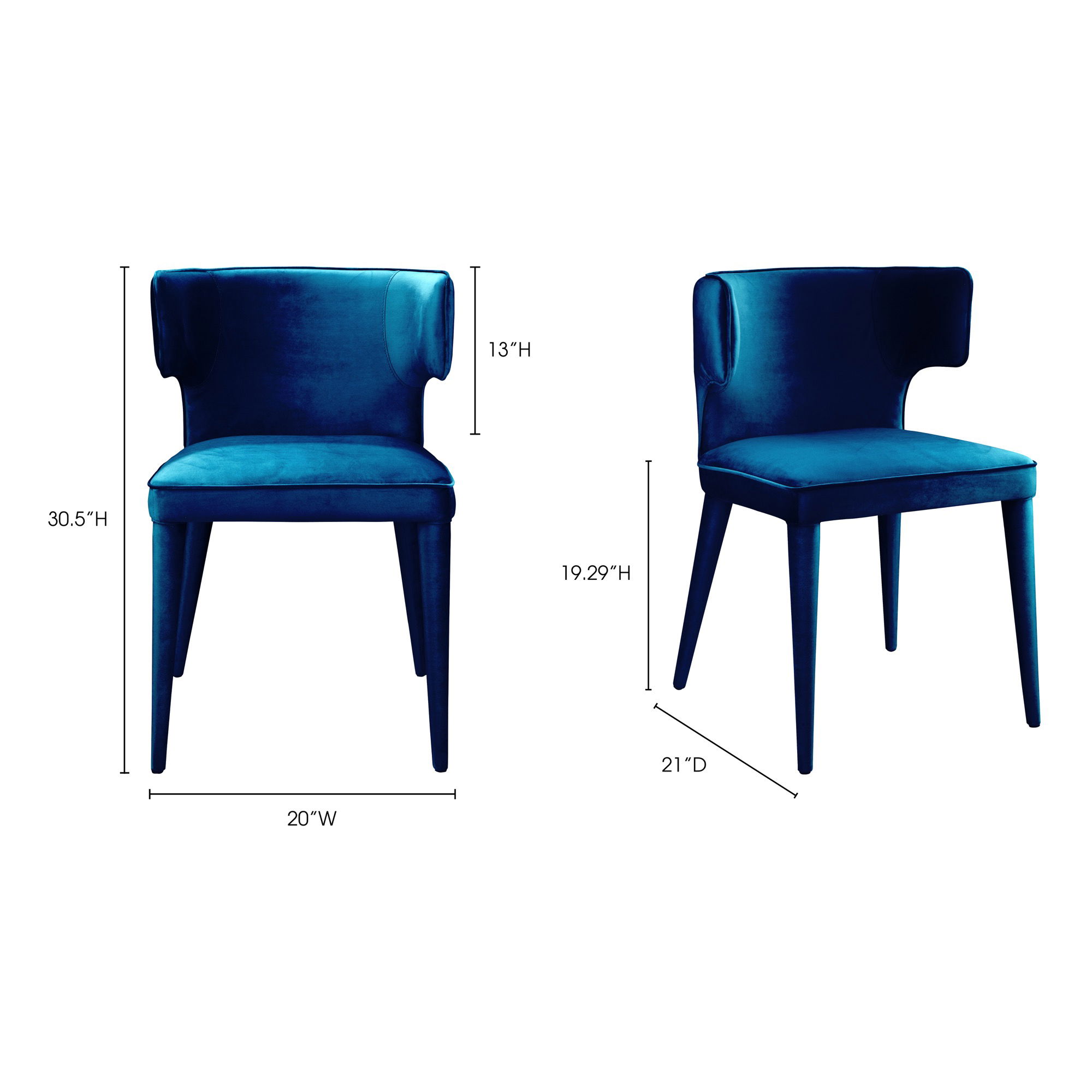 Jennaya Dining Chair Teal large image 