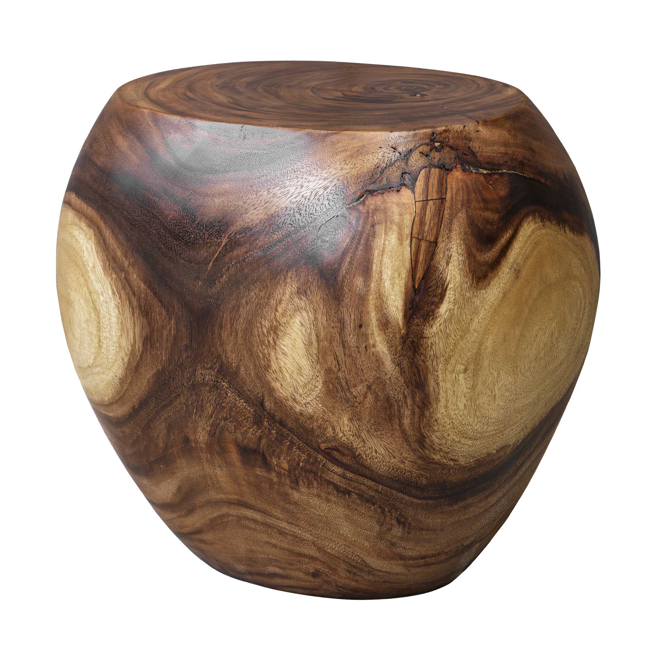 Lomas Solid Wood Accent Stool large image 