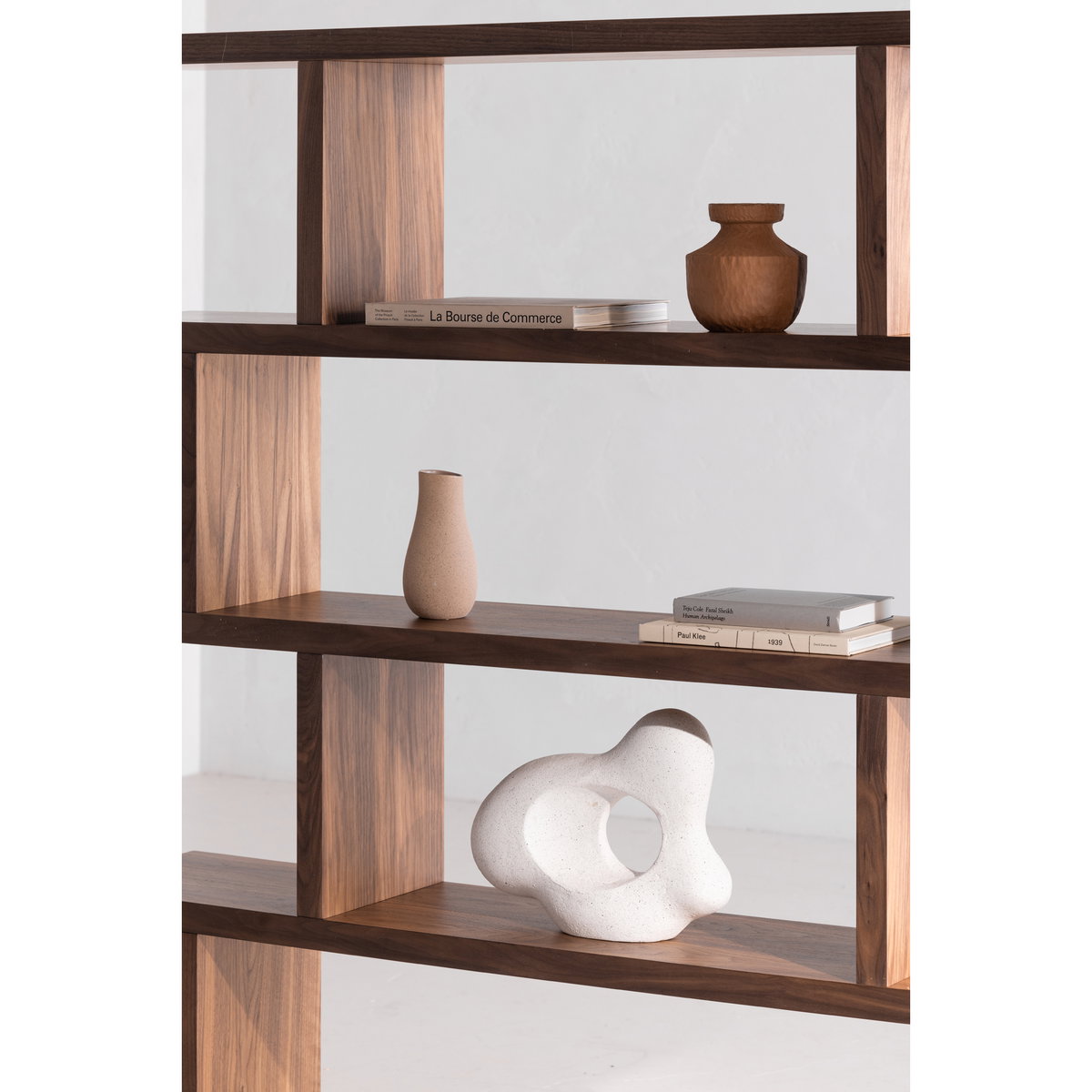 Miri Large Shelf Walnut, Shelving & Bookcase by Moe's Home, 63" width x 63" height x 11" depth View 6