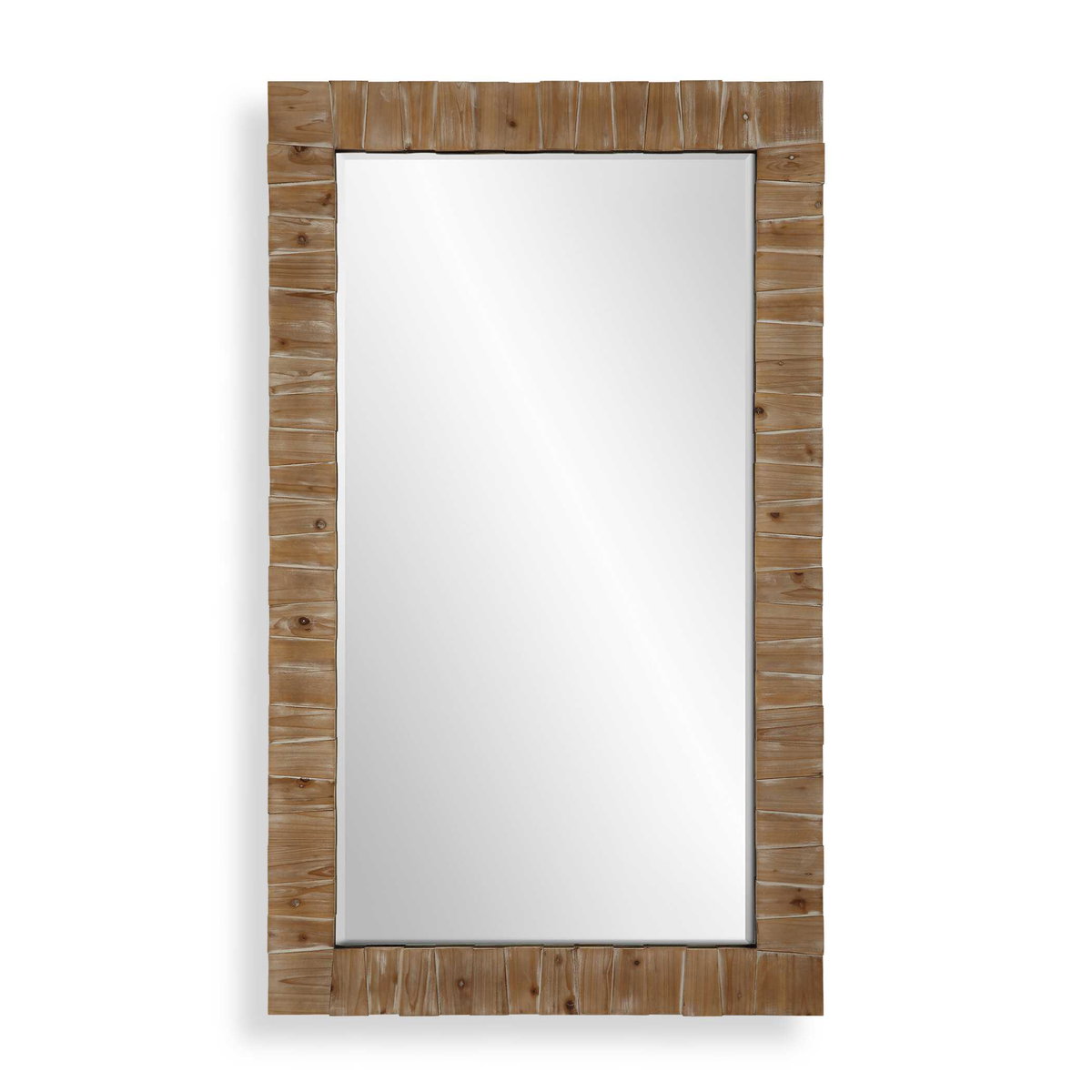 Ayanna Gray Washed Wood Mirror, by Uttermost, 3'7.75" width x 6'1.75" height x 1.75" depth View 1