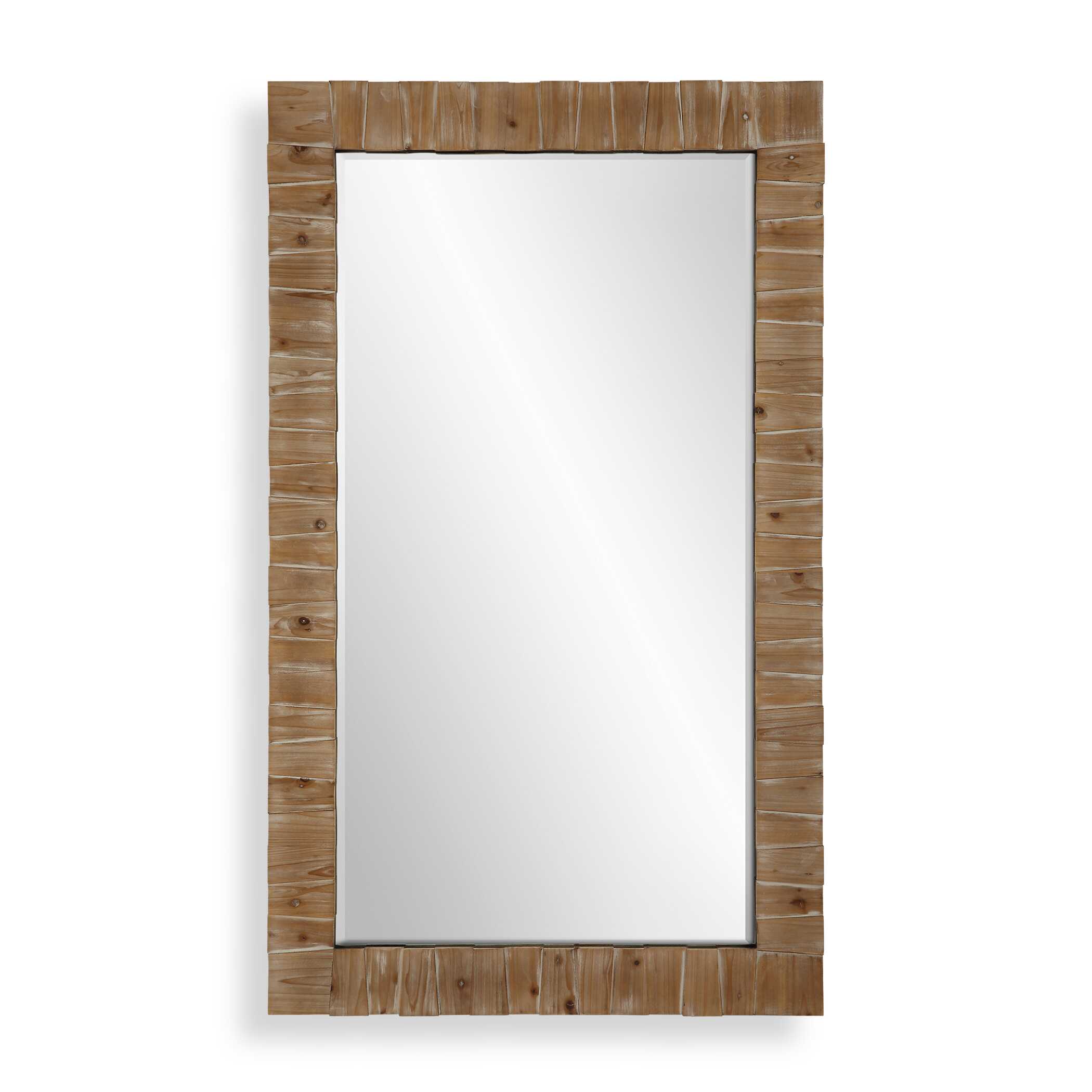 Ayanna Gray Washed Wood Mirror Ayanna Gray Washed Wood Mirror large image