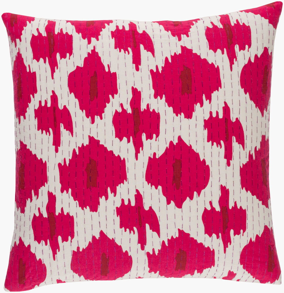 Kantha Accent Pillow, Decorative Pillow by Surya, 18" length x 18" width