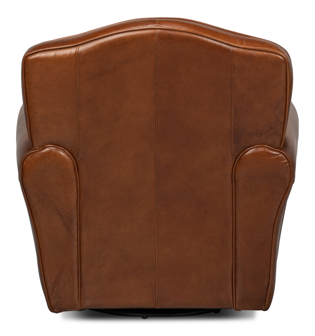 Elite French Club Swivel Chair, by Sarreid, 2'9" length x 3' width x 2'9" height View 10