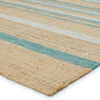 Vitelli Handmade Striped Beige/ Blue Area Rug (8''X10'') thumbnail 5