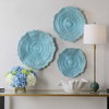 Ocean Gems Blue Wall Decor Set/3, Art by Uttermost, 22" width x 20.87" height x 3.94" depth thumbnail 4
