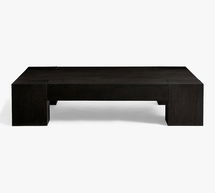 Online Designer Living Room Merced 64" Coffee Table, Smoked Black