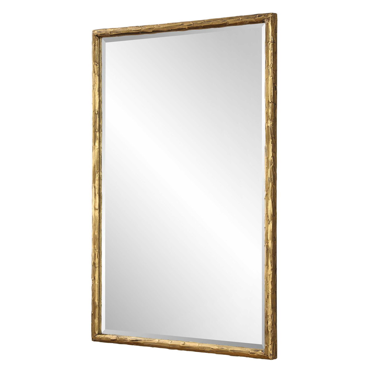 Sutton Gold Vanity Mirror, by Uttermost, 2'0.25" width x 3'0.12" height x 1.37" depth View 5