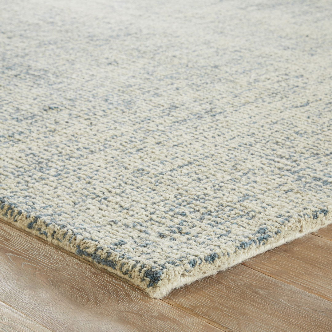 Ivory/Blue Area Rug large image 