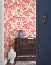 Brushstroke Floral Coral Wallpaper thumbnail 1