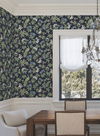 Peacock Estate Navy Wallpaper thumbnail 1