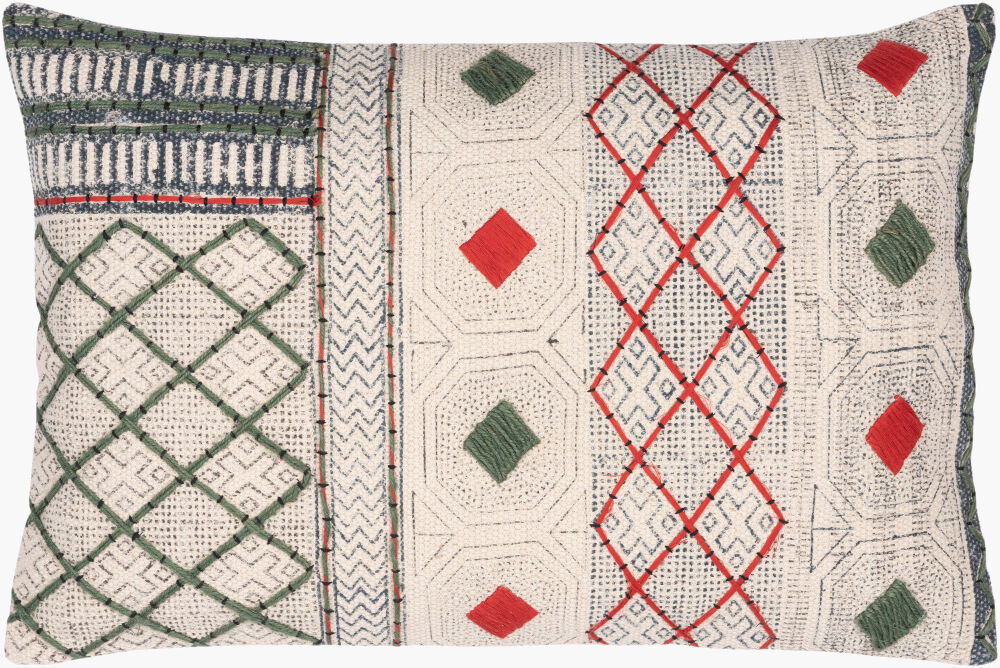 Zoya Lumbar Pillow Poly, Decorative Pillow by Surya, 16" length x 24" width