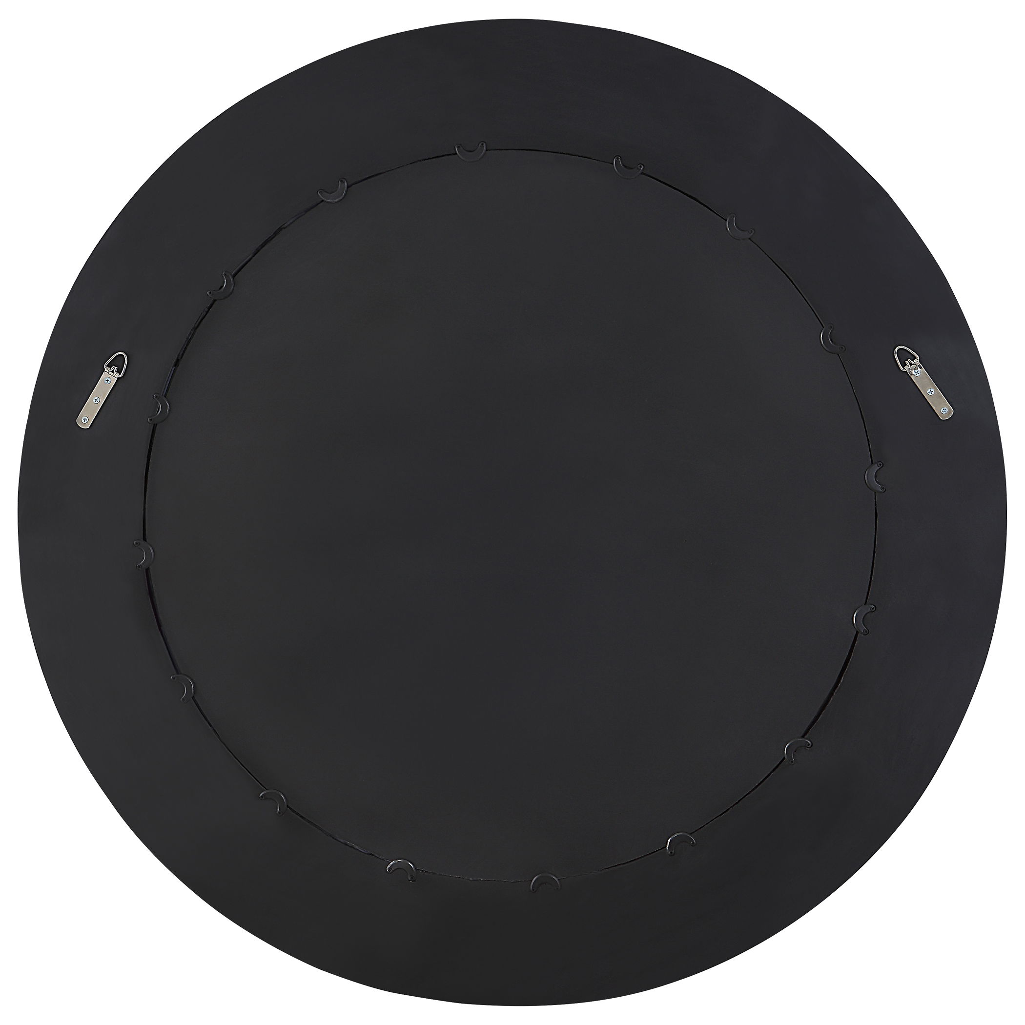 Caribou Dark Espresso Round Mirror large image 