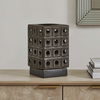 Lattice Indoor-Outdoor Lantern Candleholder, Decorative by Uttermost, 7" width x 12" height x 7" depth thumbnail 2