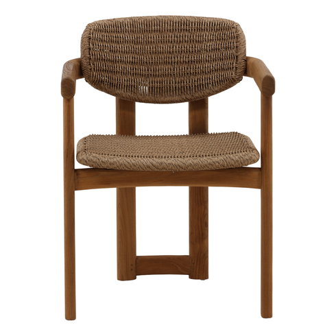 Alva Outdoor Dining Chair Light Brown