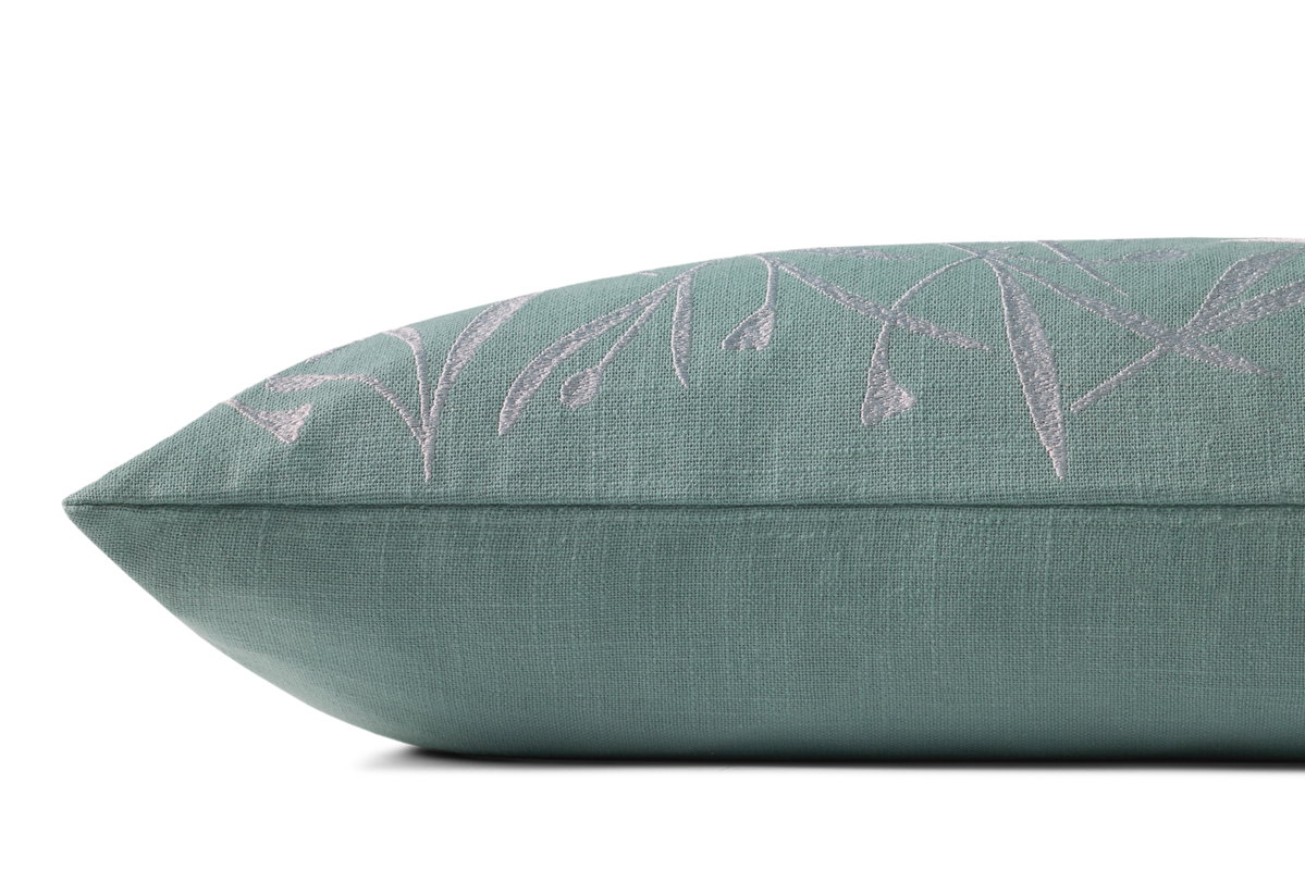 Brigette Romanek x Loloi Blue Pillow, Decorative Pillow, 12" length x 27" width View 2