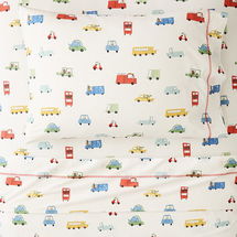 Online Designer Bedroom Carpool Critters Sheet Set, Blue Multi, Full