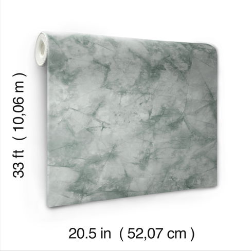 Pressed Petioles Green Wallpaper