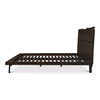 Madagascar King Platform Bed Dark Brown, by Moe's Home, 91.5" width x 48" height x 89" depth thumbnail 3