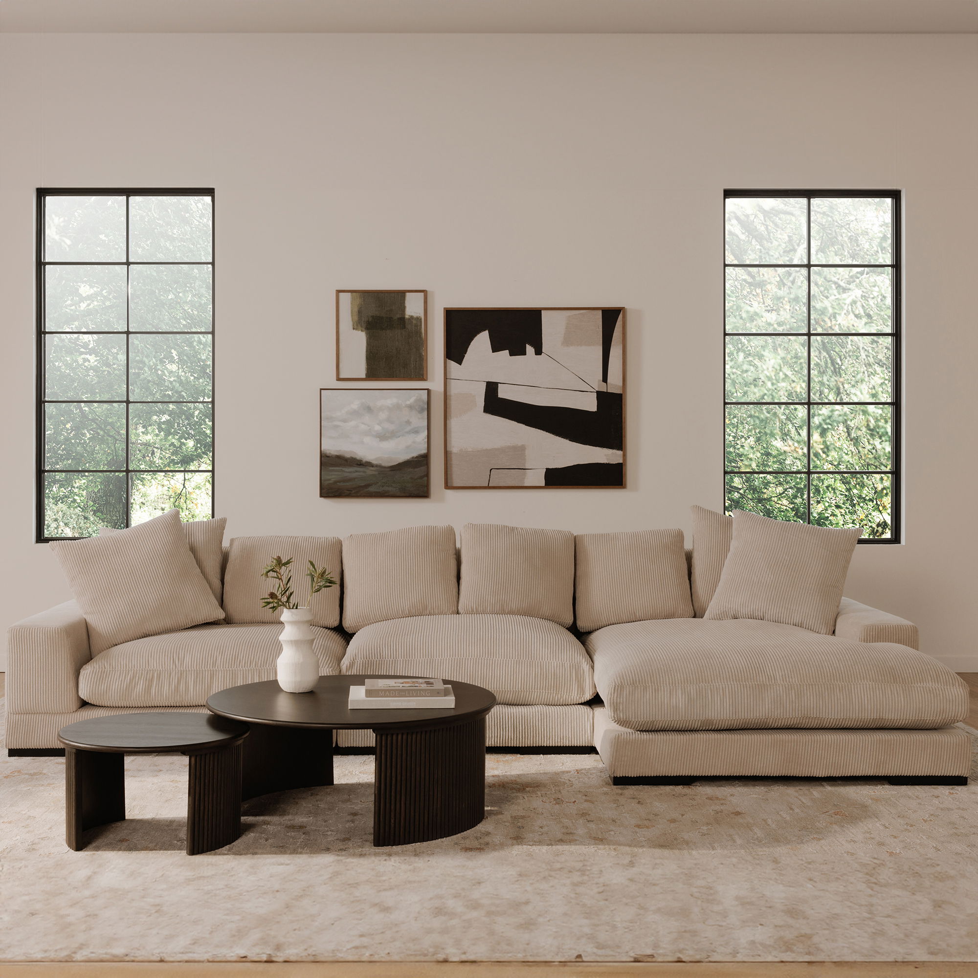 Plunge Slipper Chair Cappuccino large image 