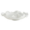 Wave Crest White Outdoor Bowl, Decorative Tray by Uttermost, 20" width x 4" height x 20" depth thumbnail 1