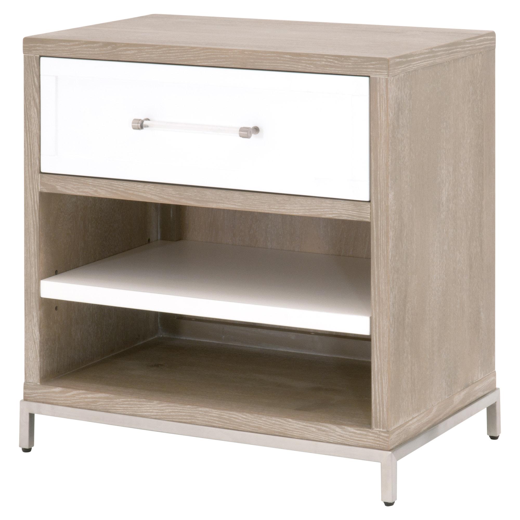 Wrenn 1-Drawer Nightstand, by Essentials for Living, 27.5" width x 28.5" height x 17.75" depth View 3