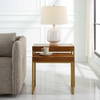 Burl-esque Wooden Nesting Tables Set/2, Side & End Table by Uttermost, 24.5" width x 24.5" height x 12" depth thumbnail 4