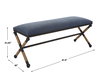 Firth Rustic Navy Bench, Benche by Uttermost, 47.75" width x 21.25" height x 16.25" depth thumbnail 3