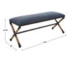 Firth Rustic Navy Bench, Furniture by Uttermost, 47.75" width x 21.25" height x 16.25" depth thumbnail 3