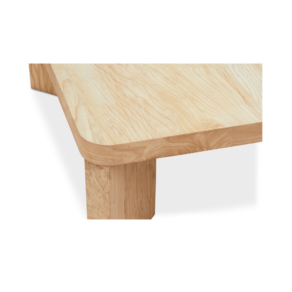 Oregon Square Coffee Table Blonde, by Moe's Home, 42" width x 15" height x 42" depth View 4