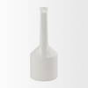 Burton 17.1H Large White Ceramic Jug Vase, by Mercana, 6.1" length x 6.1" width x 15.55" height thumbnail 6