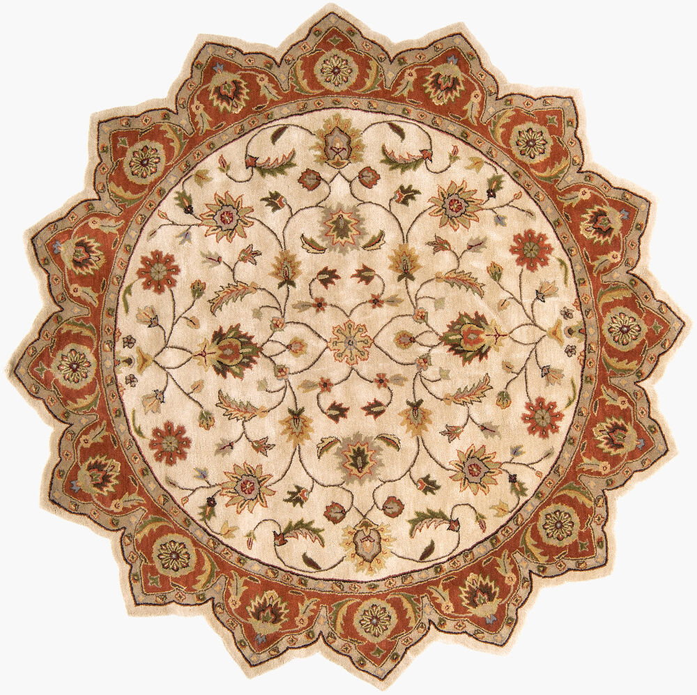 Crowne Handmade Rug, by Surya, 8' length x 8' width