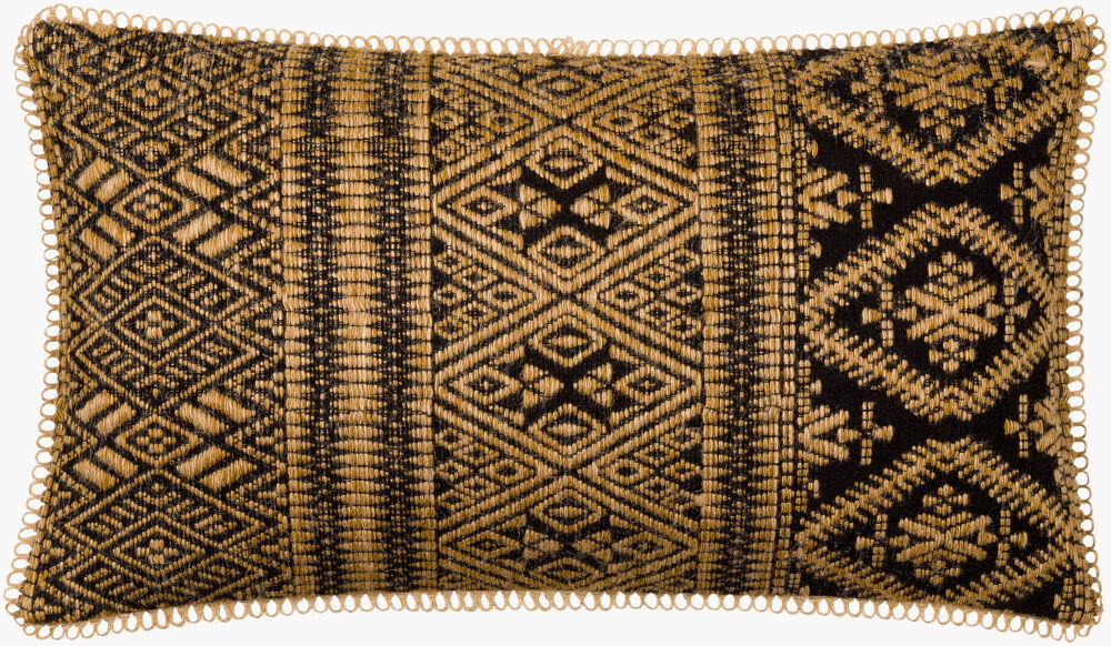 Kavana Lumbar Pillow, Decorative Pillow by Surya, 12" length x 22" width