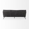 Cochrane 82L x 33W x 32.3 Black Leather Three Seater Sofa, Sofas & Sectional by Mercana, 82" length x 33" width x 32" height thumbnail 9