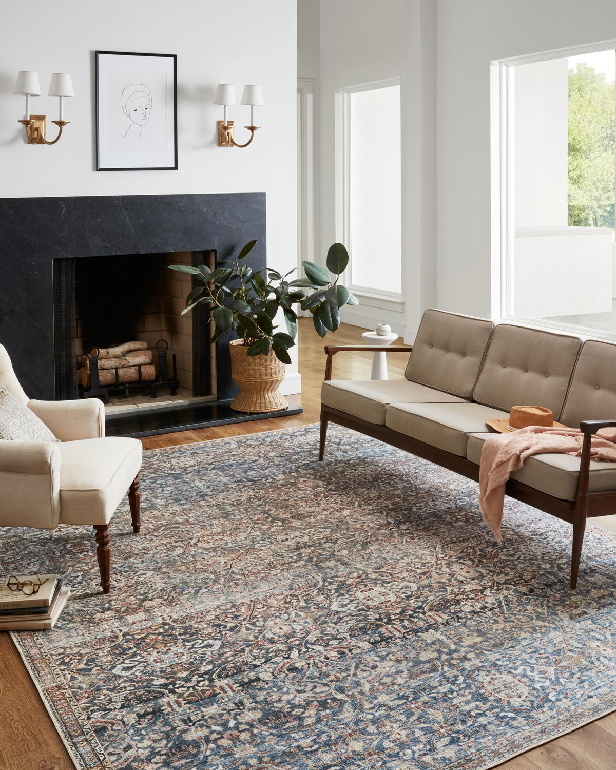 Chris Loves Julia x Loloi Jules Rug, 5' length x 7'6" width View 2