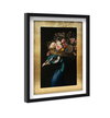 Peacock's Crown II - With Hand-Applied Gold Leaf & Glitter (Black and Teal Glitter, Gold Leaf Mat), Art by Oliver Gal,  24x36 thumbnail 2