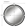 Quadrant Modern Round Mirror thumbnail 2