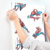 Spider-Man Fracture Blue & Grey Wallpaper, by York Wall, 33' length x 1'8.5" width x 0.02" depth thumbnail 5