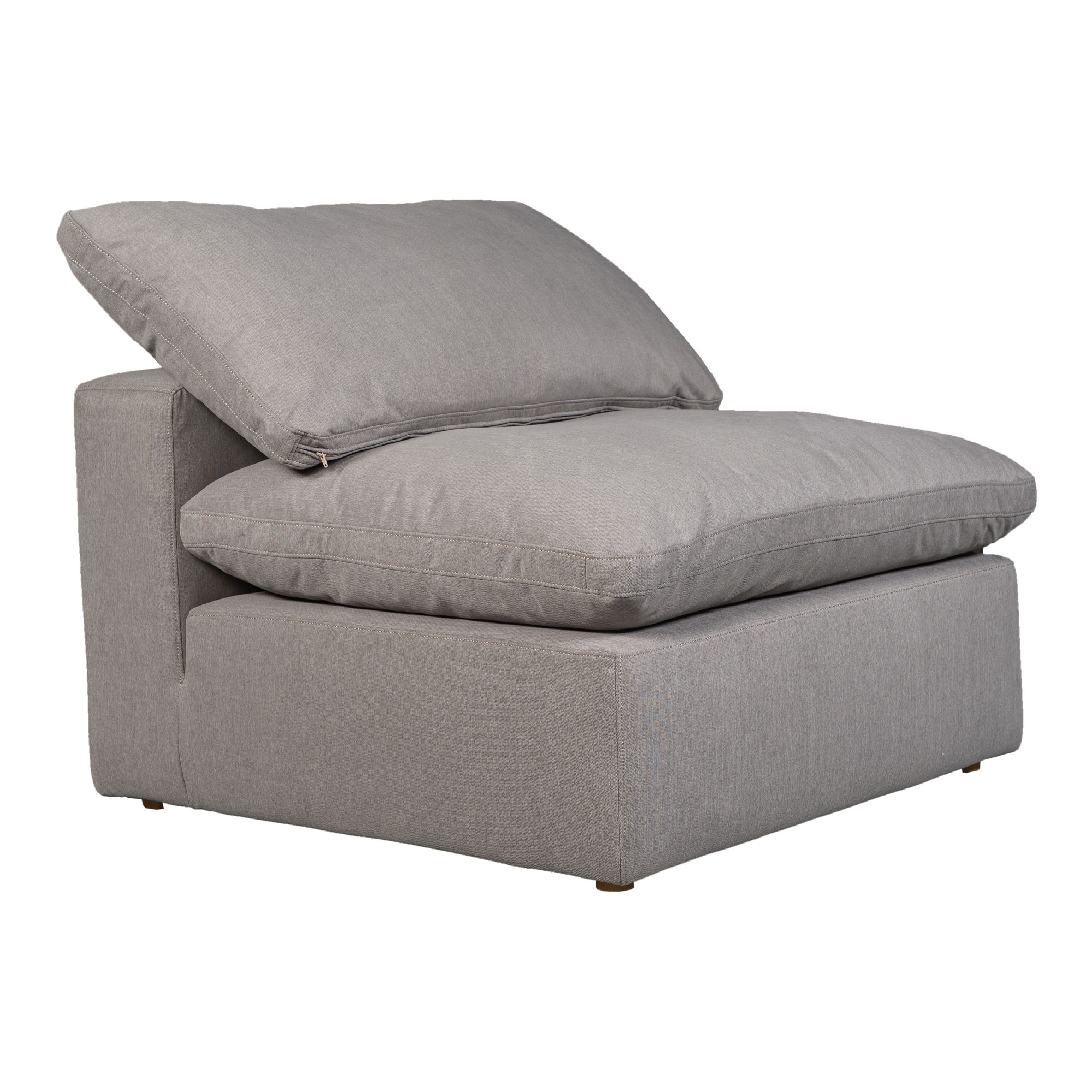 Terra Condo Chair Light Grey, Accent Chair by Moe's Home, 38" width x 32" height x 38" depth View 2
