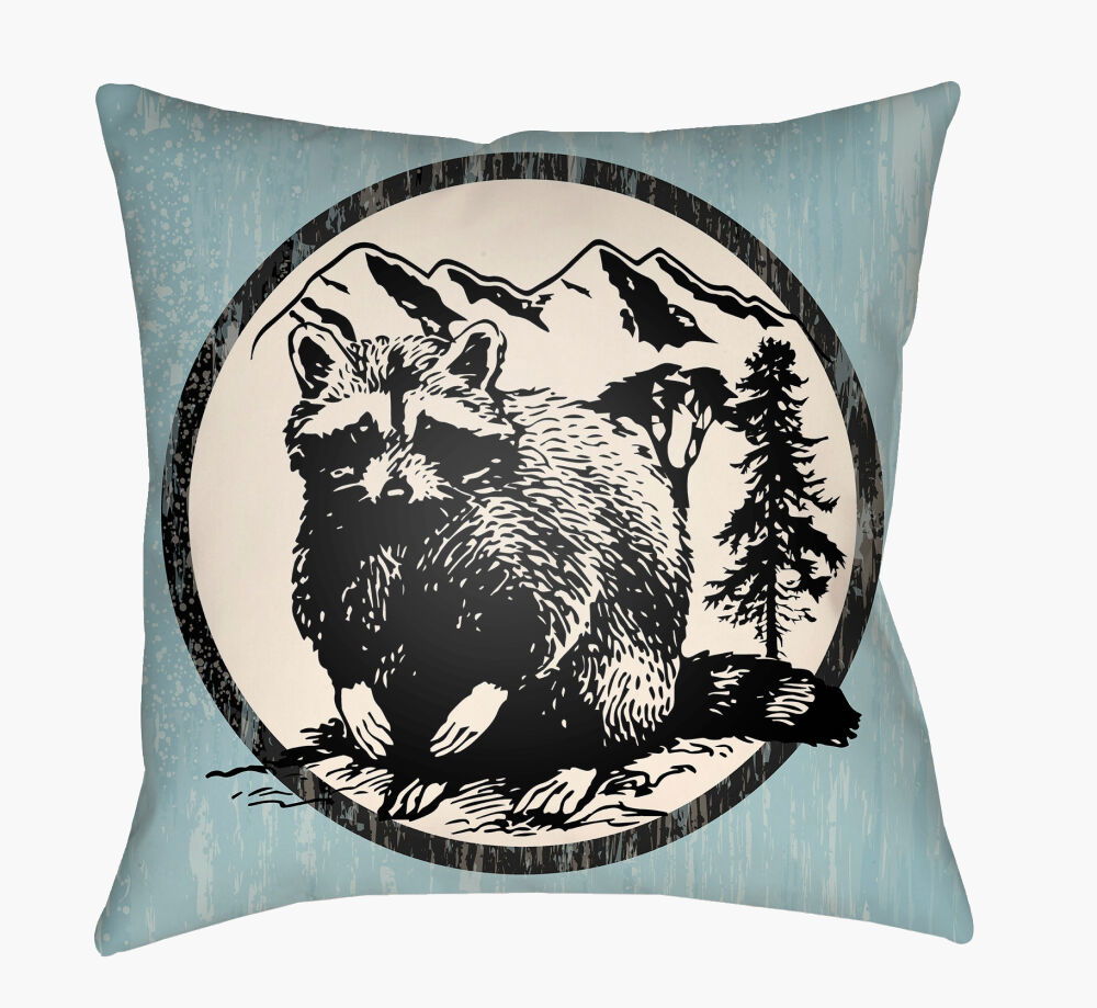 Lodge Cabin Floor Pillow, Decorative Pillow by Surya, 26" length x 26" width