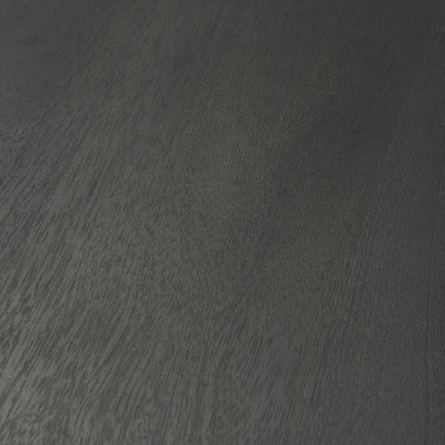 32" Round Black-Brown Wood Tabletop & Base with Black Metal Accent Pedestal Bistro Table