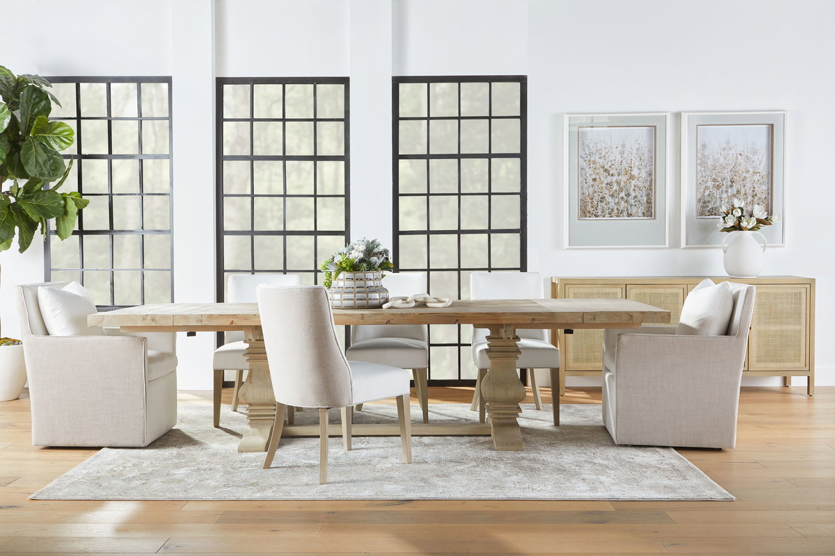 Monastery Extension Dining Table, by Essentials for Living, 84" width x 30" height x 43" depth View 16