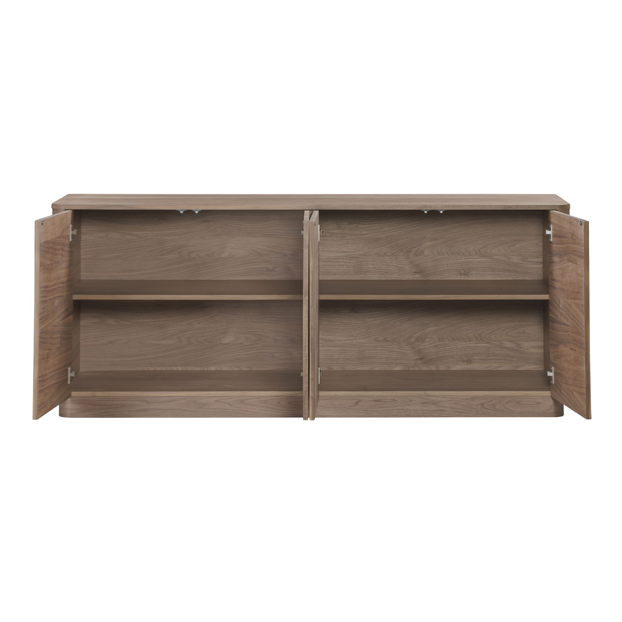 Round Off Sideboard Walnut Brown large image 
