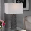 Sanderson Metallic Charcoal Table Lamp, by Uttermost, 16" width x 26.5" height x 10" depth thumbnail 6