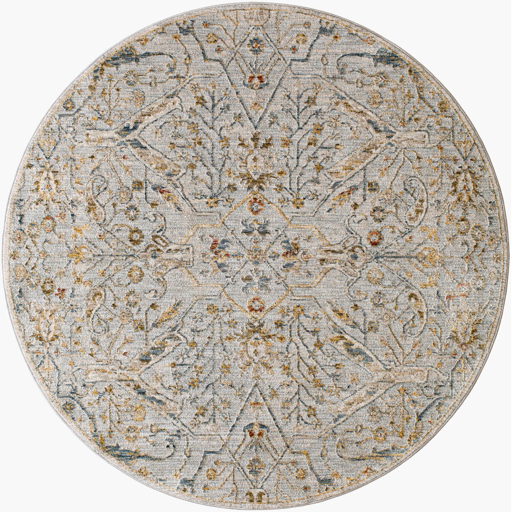 Reina Machine Woven Rug, by Surya, 5'2.99" length x 5'2.99" width