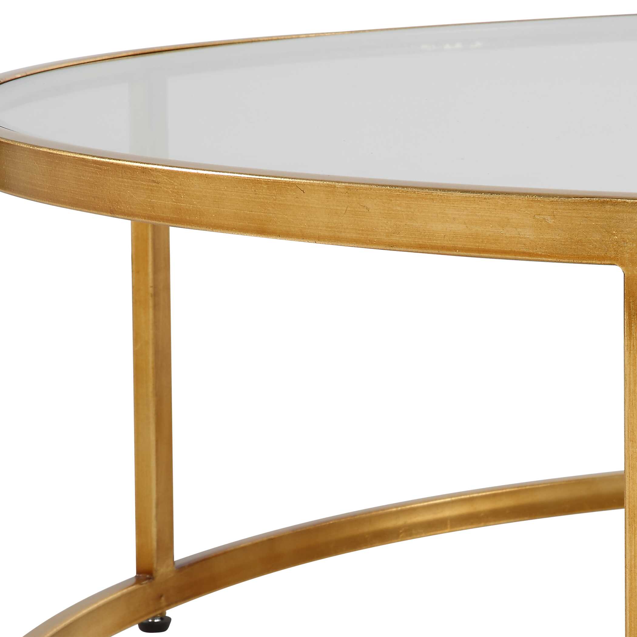 Radius Modern Circular Coffee Table, Furniture by Uttermost, 48" width x 14.5" height x 48" depth View 8
