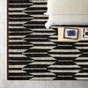 Keoka Geometric Hand Knotted Wool Dark Brown/Ivory Area Rug thumbnail 3